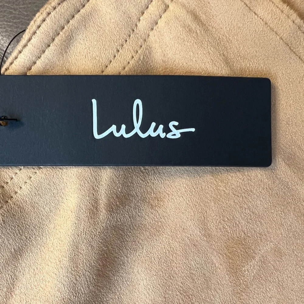 Lulus Let’s Wrap It Up Tan Suede Wrap Mini Skirt | Tan | Women’s XS - Picture 12 of 14